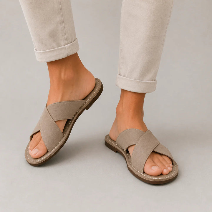 Unisex Cross-Strap Sandals Lightweight Breathable Design 0