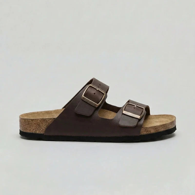 Unisex Double-Strap Sandals Adjustable Buckle Design 3