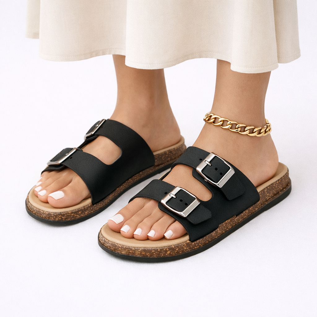 Women’s Adjustable Sandals Double Strap Design for Summer Comfort 2