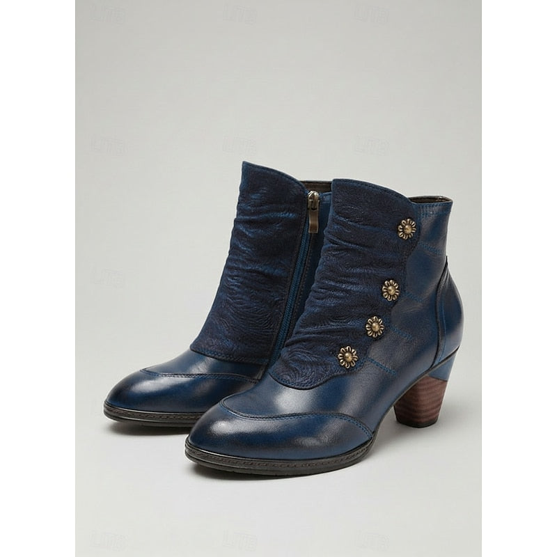 Women’s Ankle Boots Comfortable Block Heel Elegant Design 8