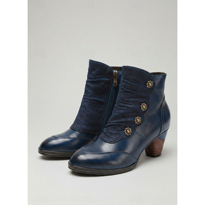 Women’s Ankle Boots Comfortable Block Heel Elegant Design 8
