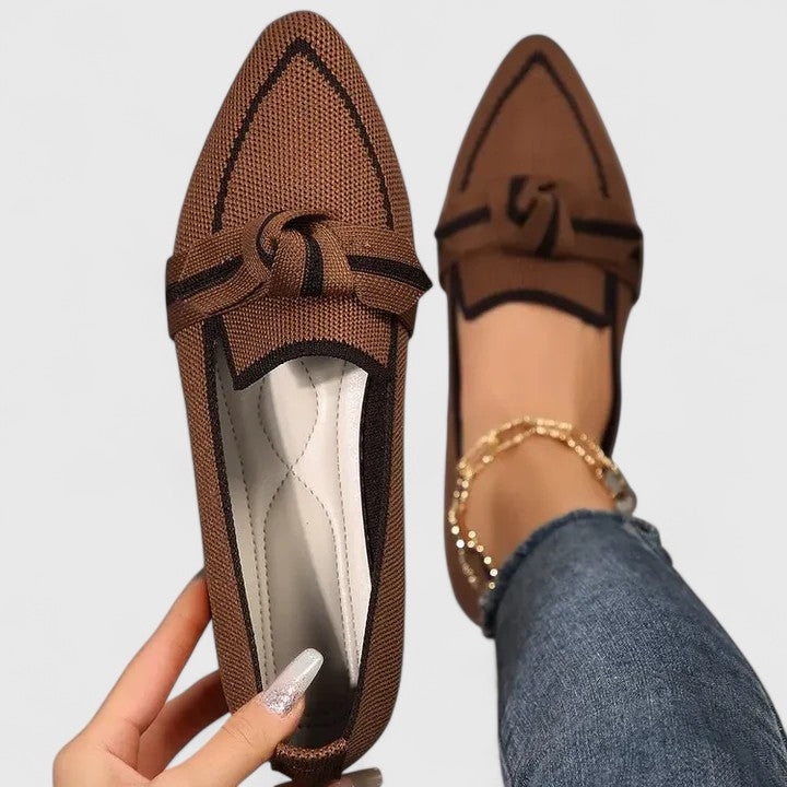 Women’s Black Loafers Comfortable Slip-On Style 2