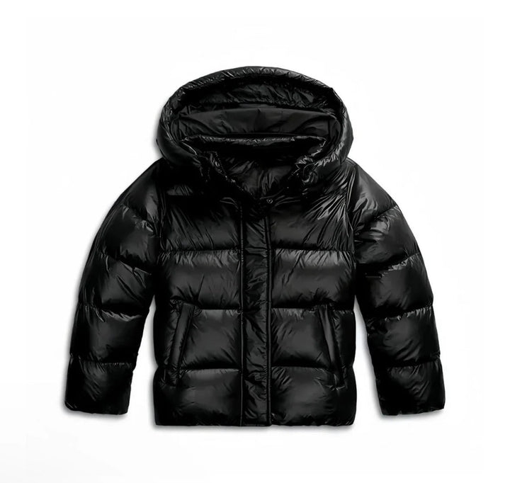 Women’s Black Quilted Puffer Jacket Lightweight Insulated Style 6