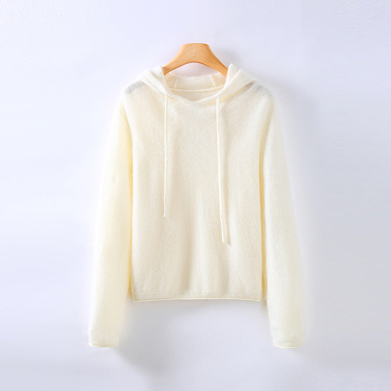 Women’s Cashmere Hoodie Lightweight Soft and Elegant Drape 4