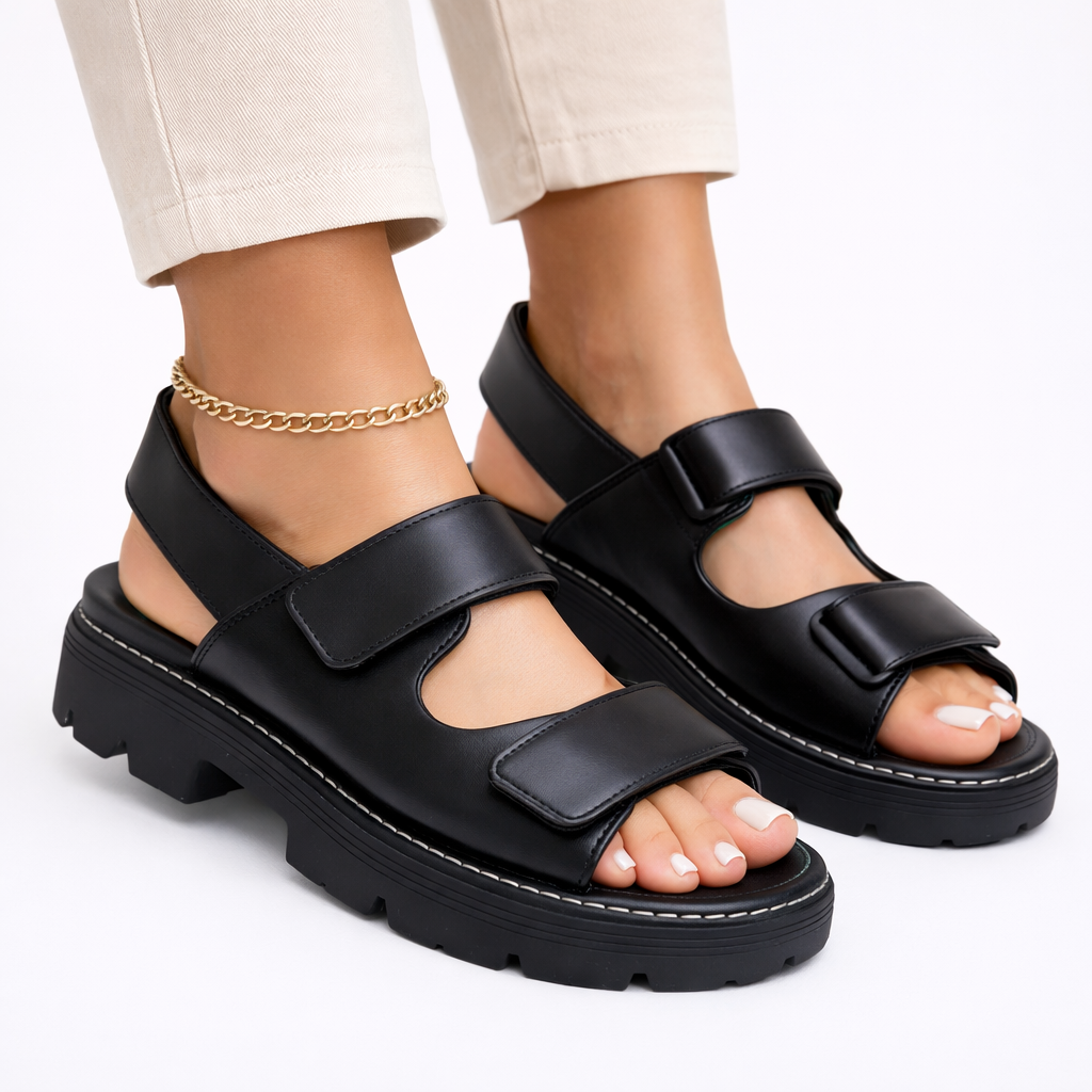 Women’s Chunky Platform Sandals Adjustable Straps Comfortable Fit 1