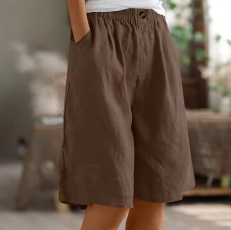 Women’s Comfort Shorts Relaxed Fit Mid-Thigh Length Breathable Design 12