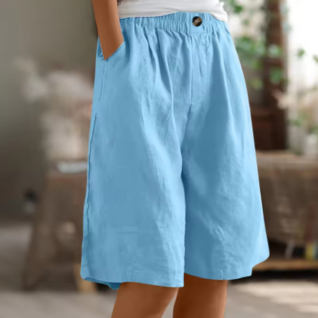 Women’s Comfort Shorts Relaxed Fit Mid-Thigh Length Breathable Design 6