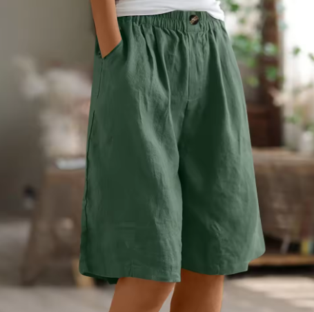 Women’s Comfort Shorts Relaxed Fit Mid-Thigh Length Breathable Design 8