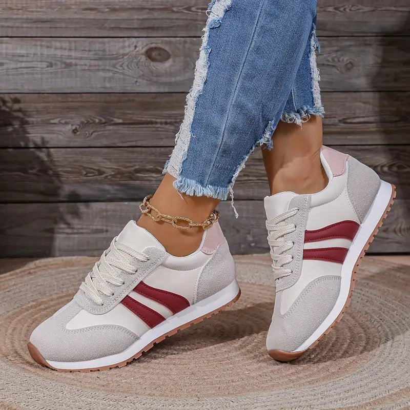 Women’s Cushioned Walking Shoes Colour-Block Design for Comfort and Style 1
