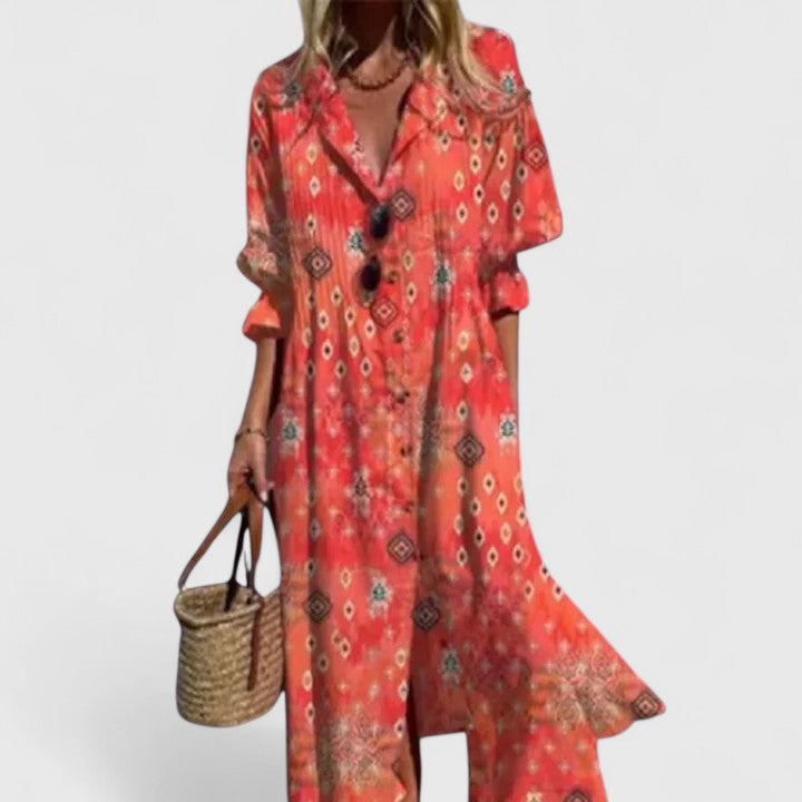 Women’s Elegant Boho Dress Vibrant Colors Flattering Fit 5