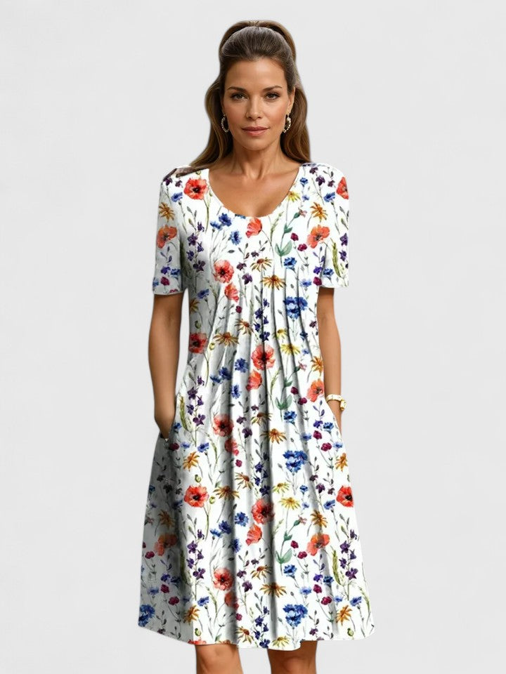 Women’s Elegant Dress Flattering Waist with Flowing Silhouette 0