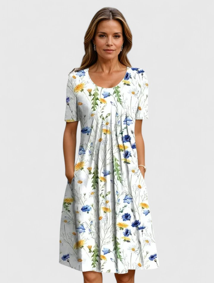 Women’s Elegant Dress Flattering Waist with Flowing Silhouette 1