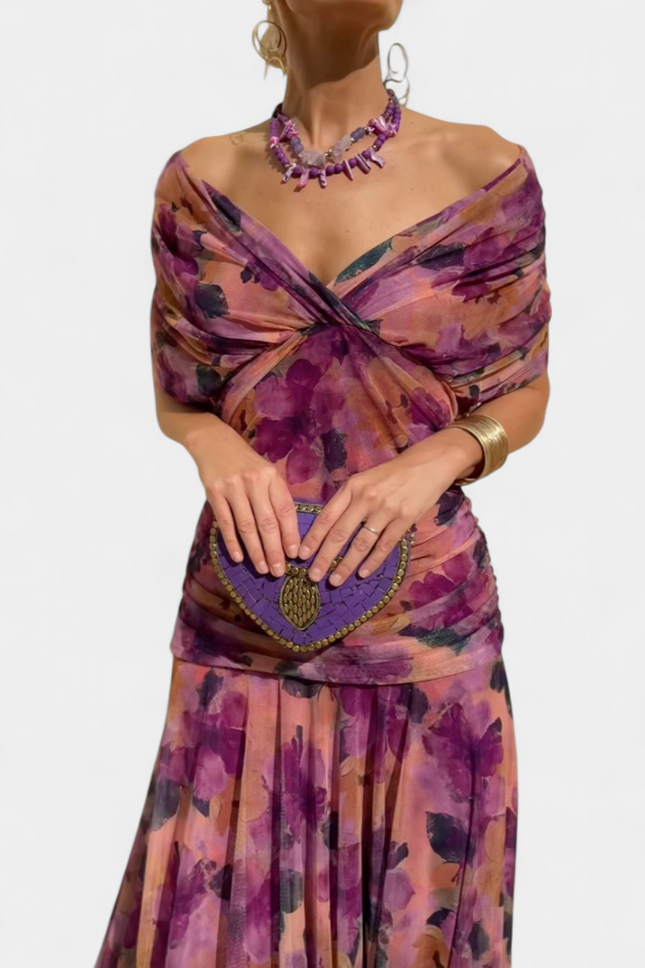 Women’s Elegant Formal Dress Flowing Silhouette Design 12
