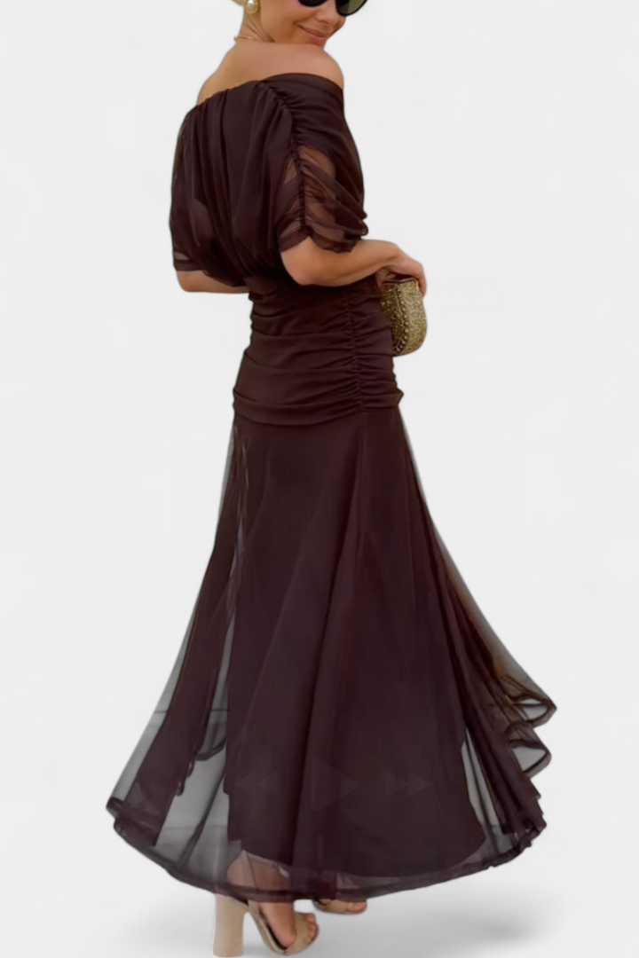 Women’s Elegant Formal Dress Flowing Silhouette Design 2