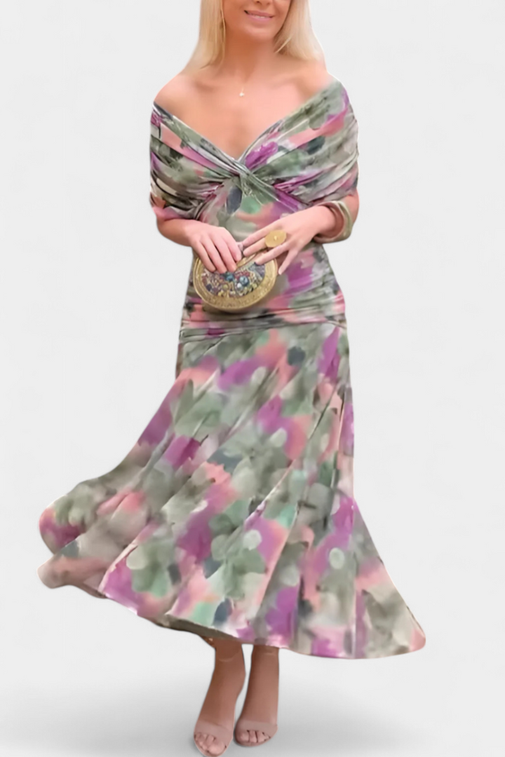 Women’s Elegant Formal Dress Flowing Silhouette Design 4