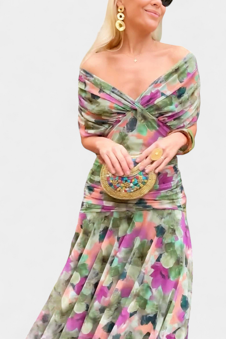 Women’s Elegant Formal Dress Flowing Silhouette Design 5