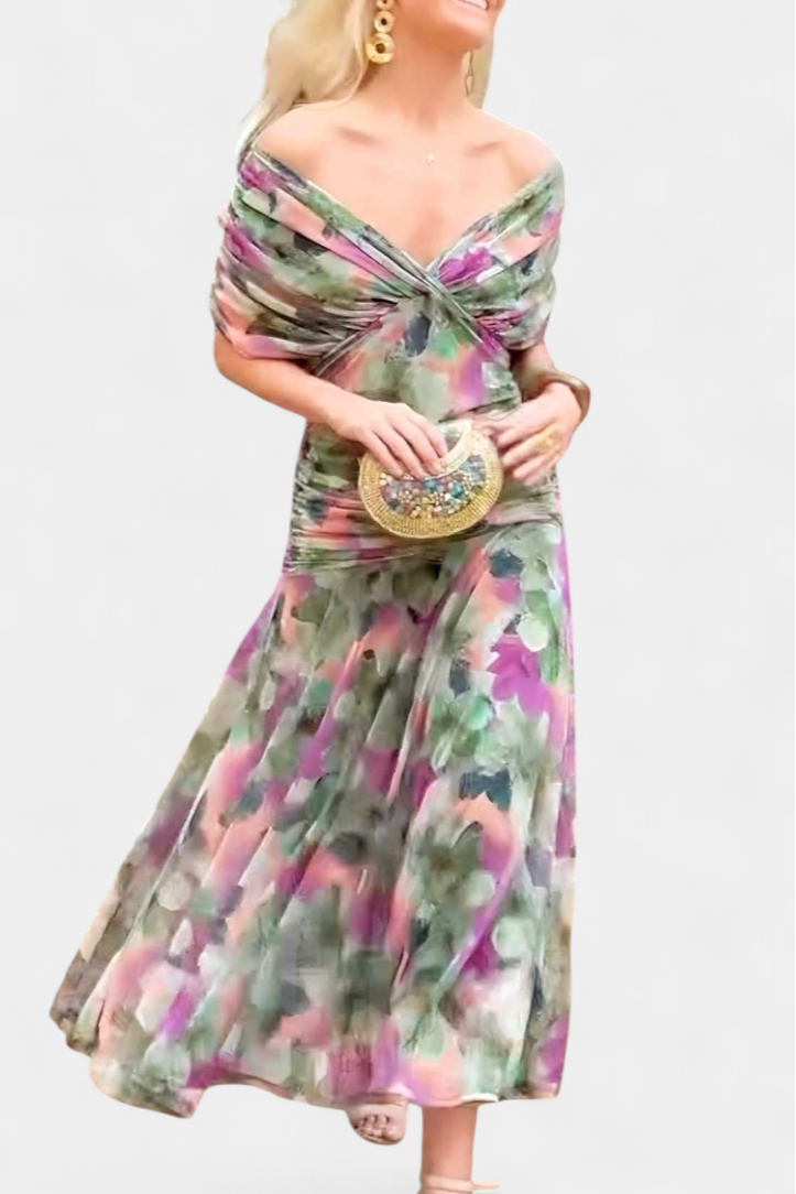 Women’s Elegant Formal Dress Flowing Silhouette Design 8