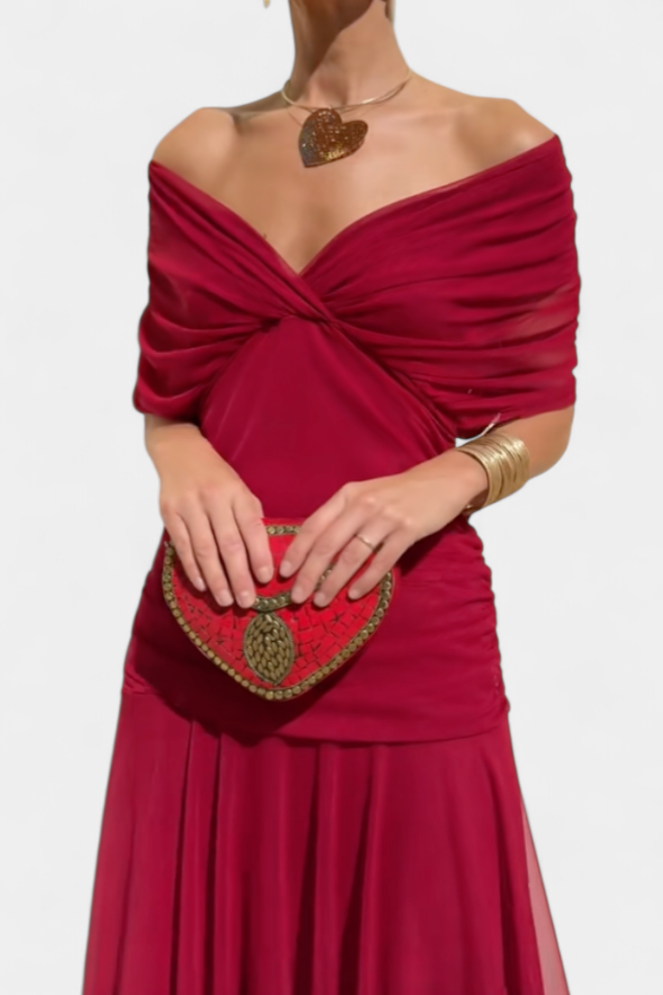 Women’s Elegant Formal Dress Flowing Silhouette Design 9