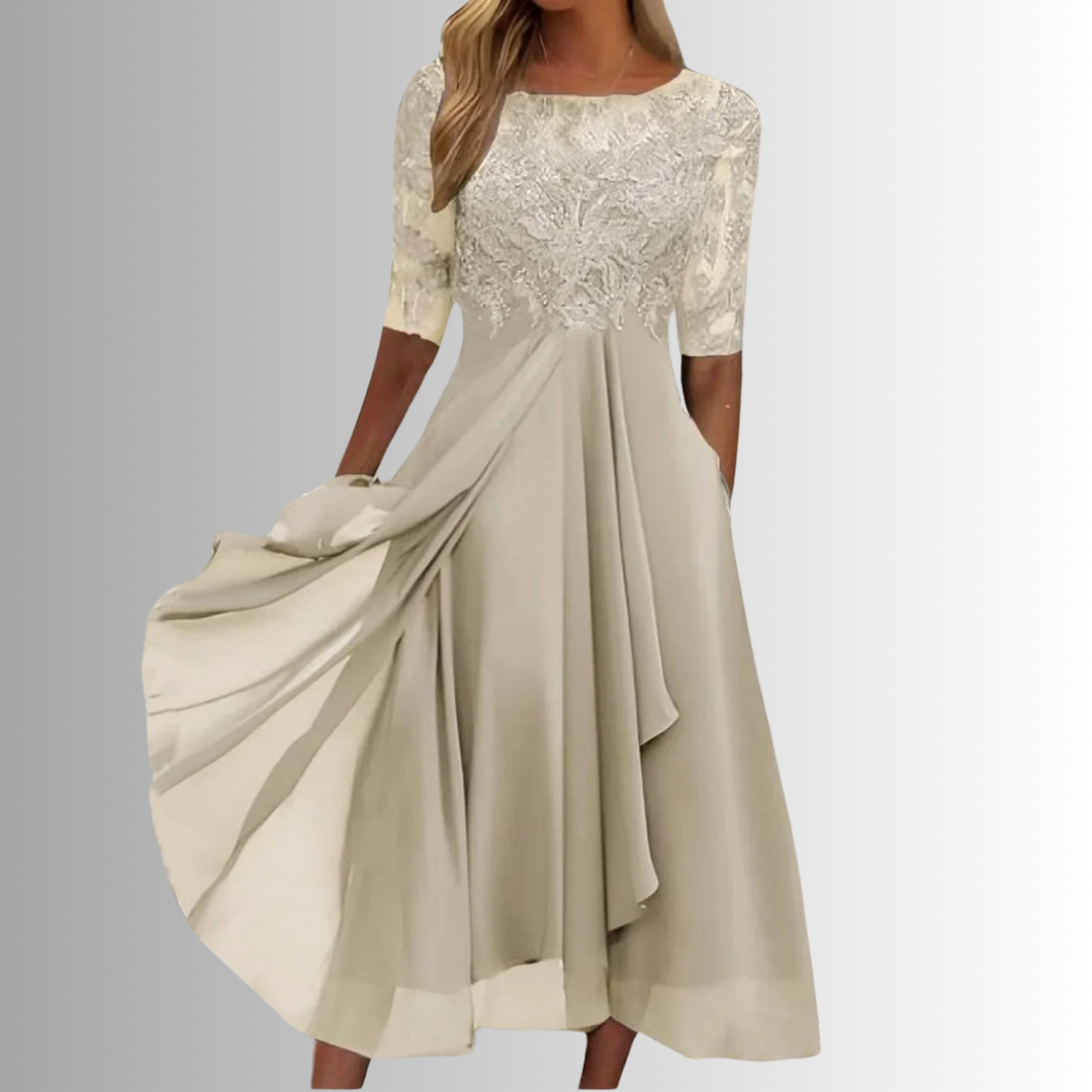 Women’s Elegant Lace Dress Soft Layered Skirt for Special Occasions 2