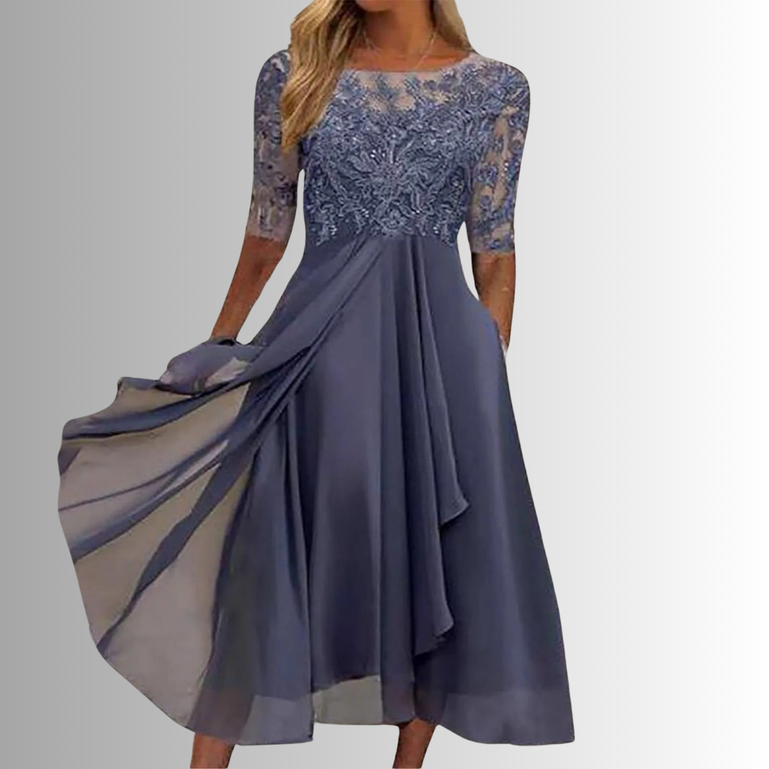 Women’s Elegant Lace Dress Soft Layered Skirt for Special Occasions 4