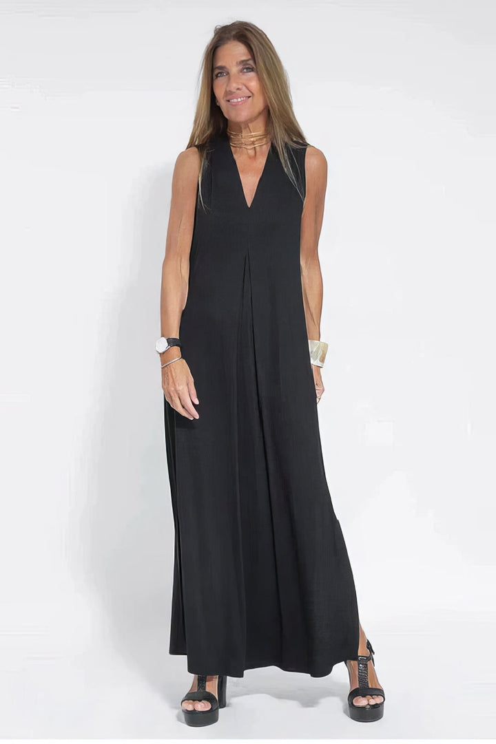 Women’s Elegant Maxi Dress Flowing Silhouette for Timeless Style 0