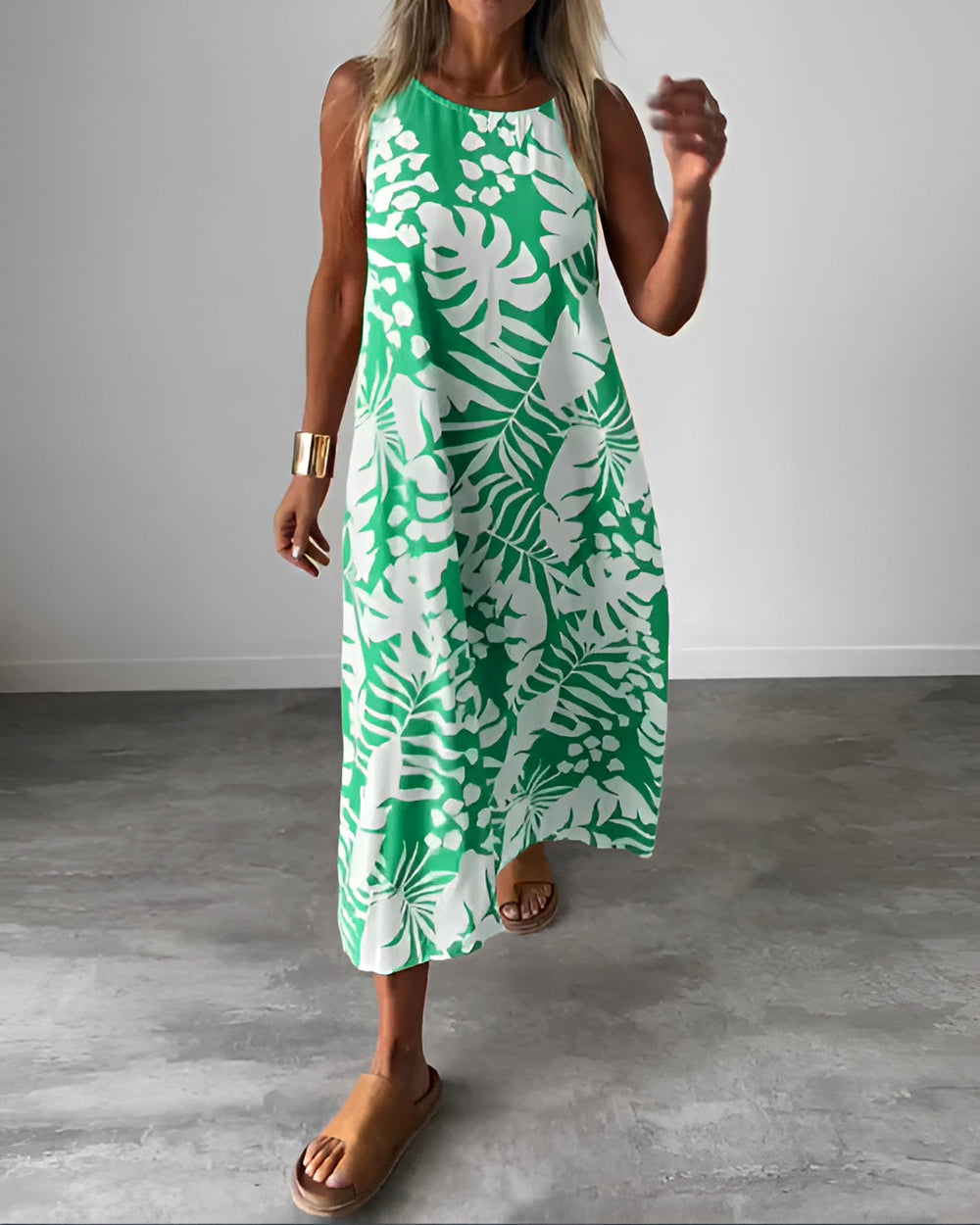 Women’s Elegant Sleeveless Dress Flattering Summer Style 1