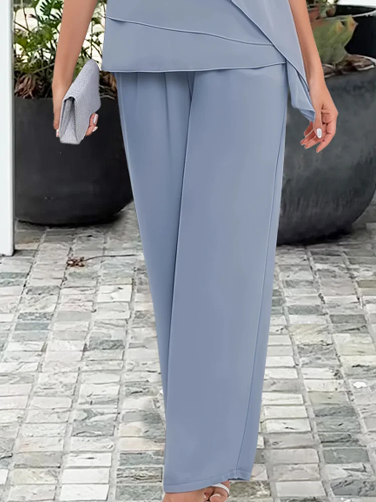 Women’s Elegant Two Piece Pants Set Stylish Summer Outfit 2