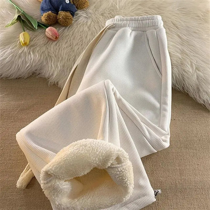 Women’s Fleece-Lined Lounge Pants Relaxed Fit for Cozy Comfort 0