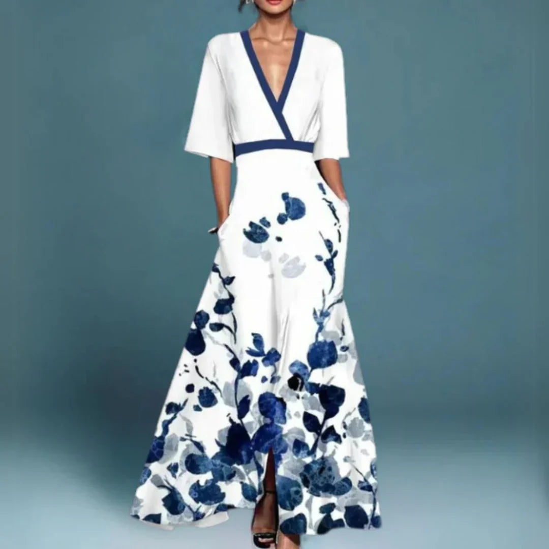Women’s Floral Maxi Dress Elegant Flowing Silhouette 1