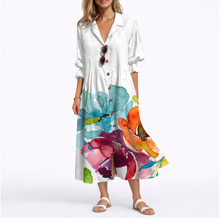 Women’s Floral Maxi Dress Flowy Lightweight Summer Style 6
