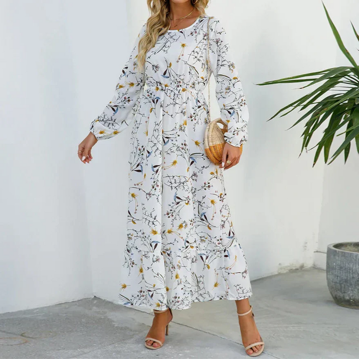 Women’s Floral Maxi Dress Lightweight Flowing Summer Style 11