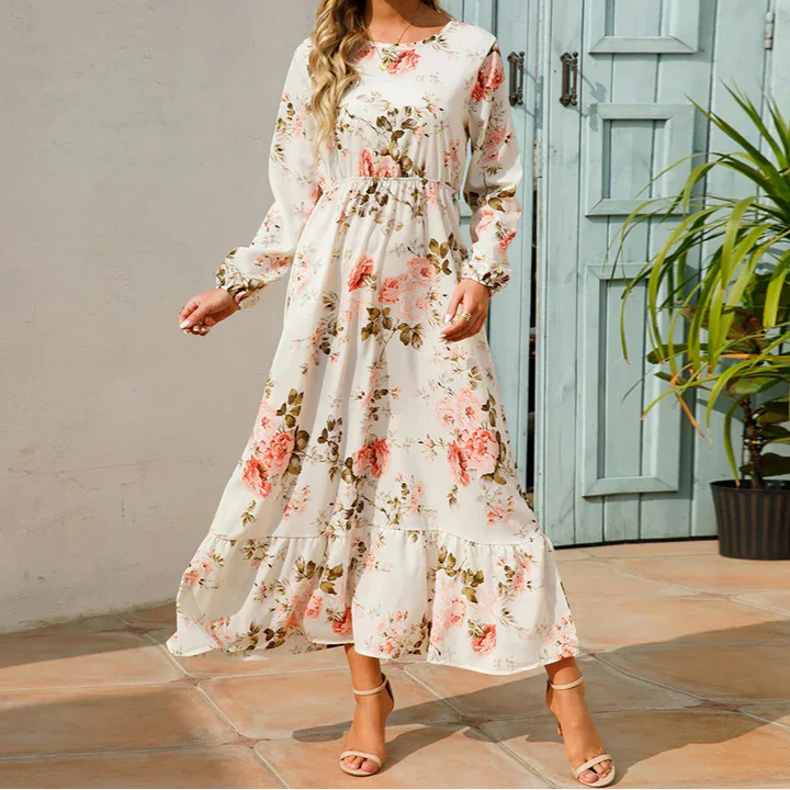 Women’s Floral Maxi Dress Lightweight Flowing Summer Style 3