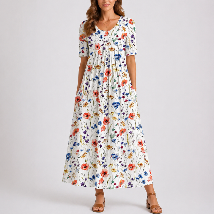 Women’s Floral Midi Dress Casual Lightweight Design 2