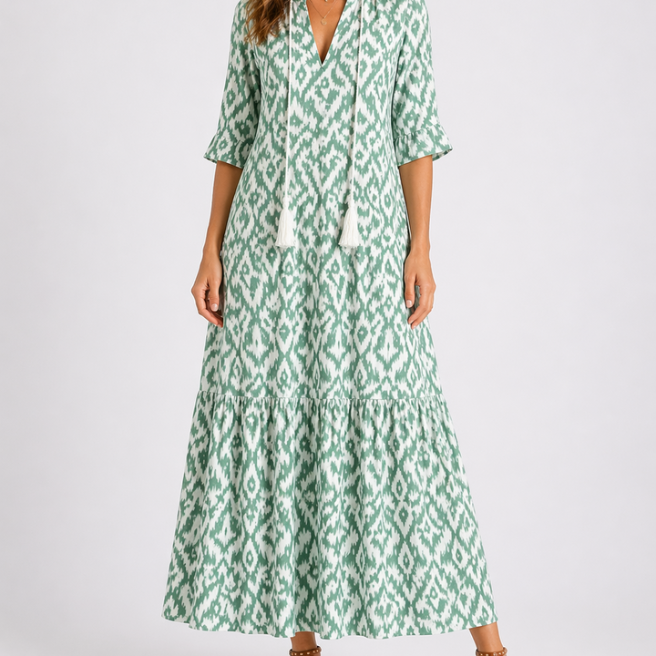 Women’s Floral Midi Dress Lightweight Summer Style 1