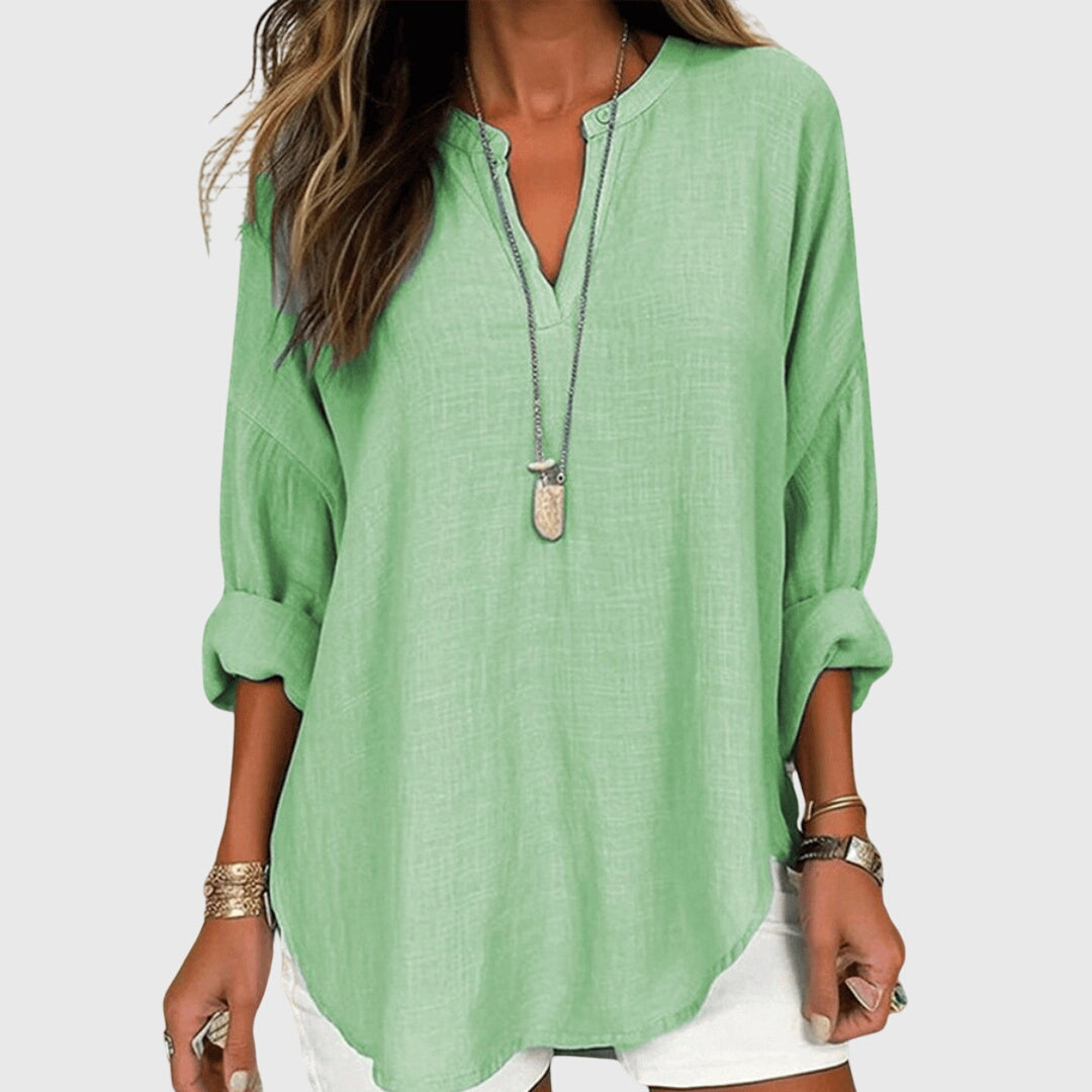Women’s Flowy Beach Shirt Elegant Casual Design 2