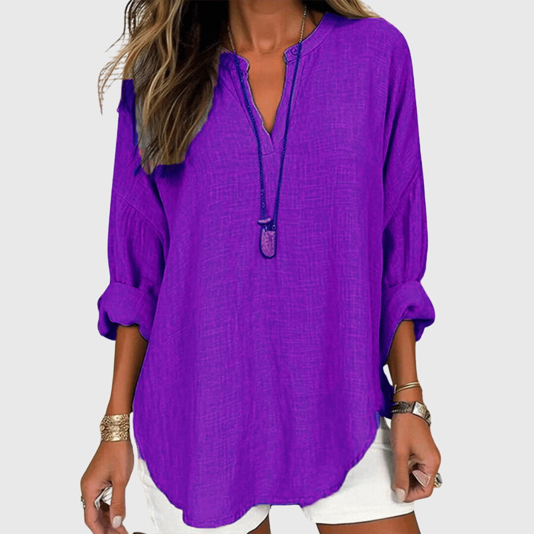 Women’s Flowy Beach Shirt Elegant Casual Design 5