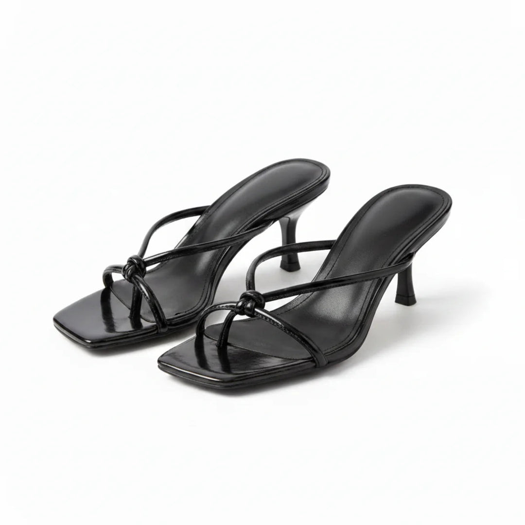 Women’s Heeled Sandals Elegant Knot Strap Design 5
