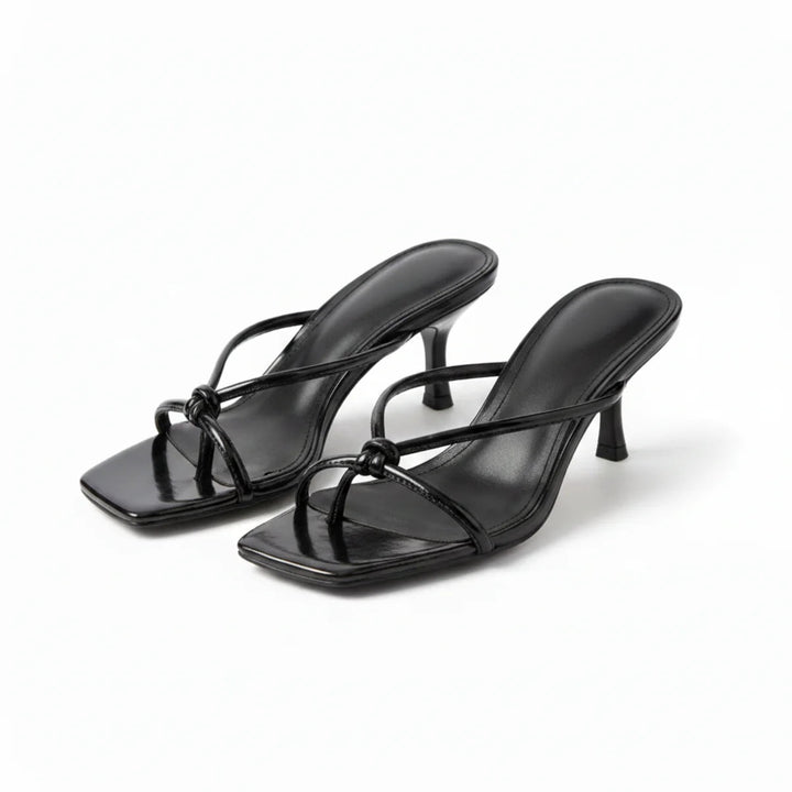 Women’s Heeled Sandals Elegant Knot Strap Design 5