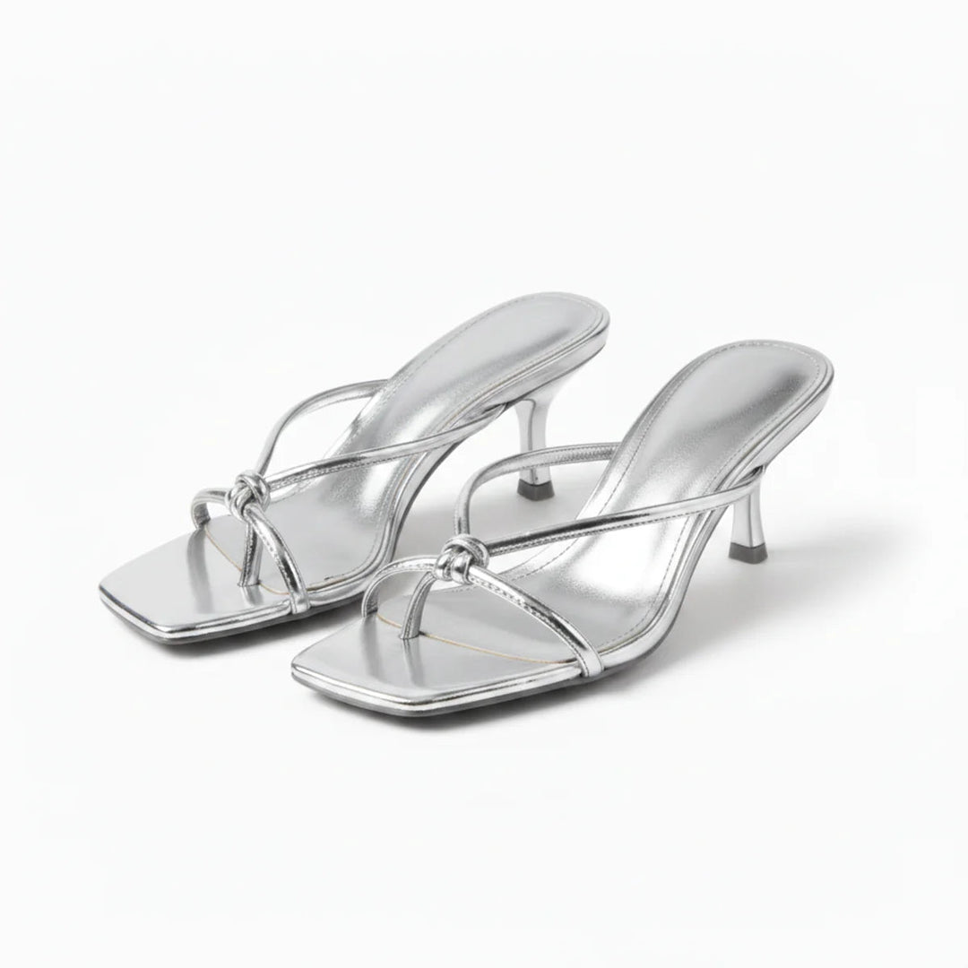 Women’s Heeled Sandals Elegant Knot Strap Design 7