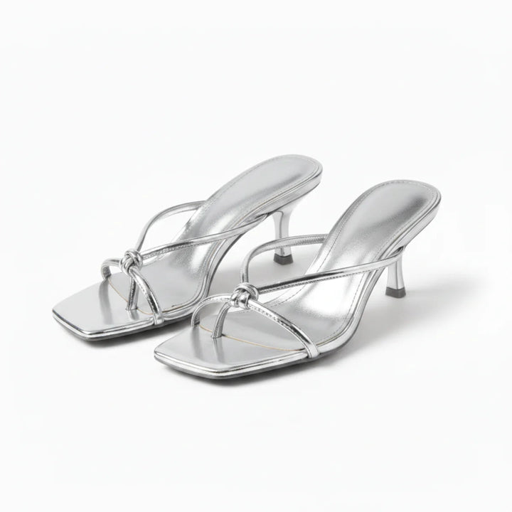 Women’s Heeled Sandals Elegant Knot Strap Design 7