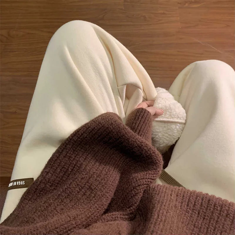 Women’s High-Waist Fleece Joggers Relaxed Fit for Comfort 1