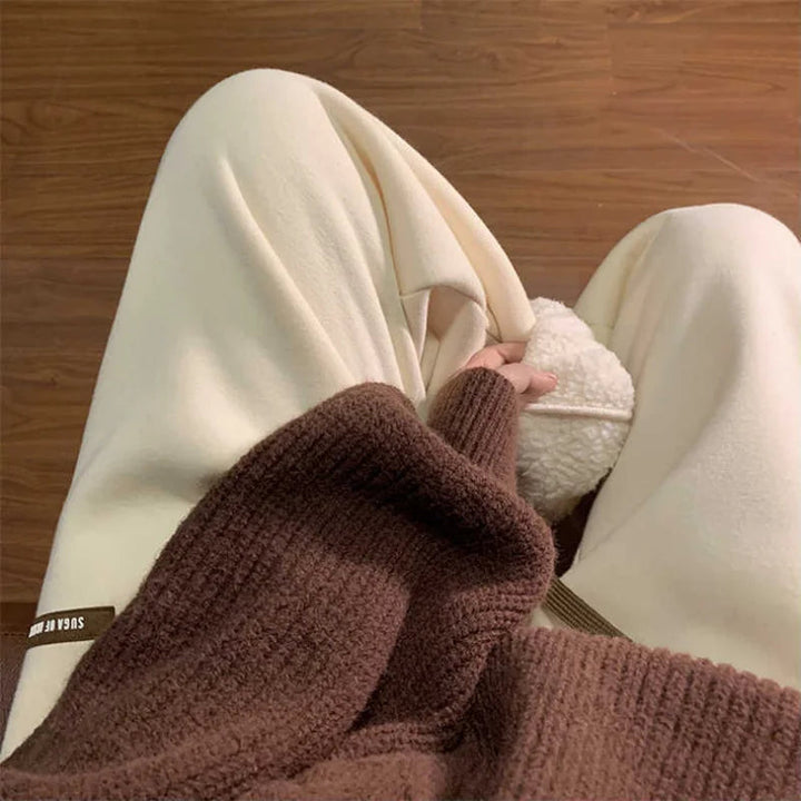 Women’s High-Waist Fleece Joggers Relaxed Fit for Comfort 1