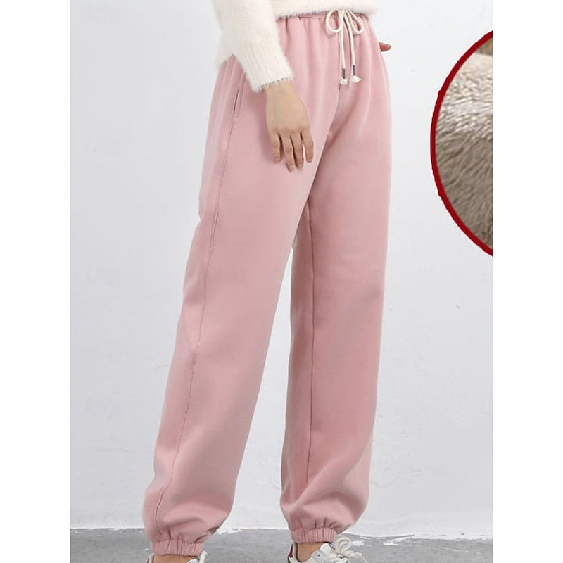 Women’s High-Waist Joggers Soft Brushed Lining for Everyday Comfort 0