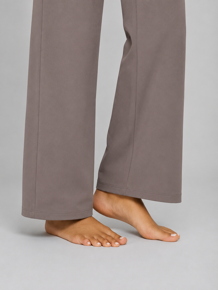 Women’s High-Waist Stretch Straight-Leg Trousers Comfortable Fit 3