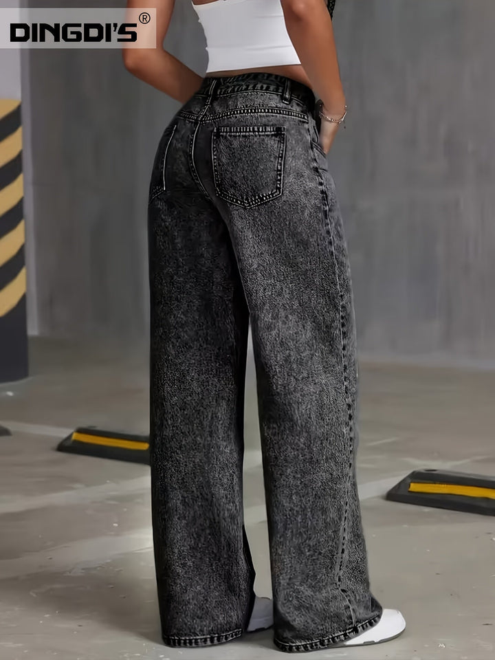 Women’s High-Waisted Wide-Leg Jeans Relaxed Fit 2