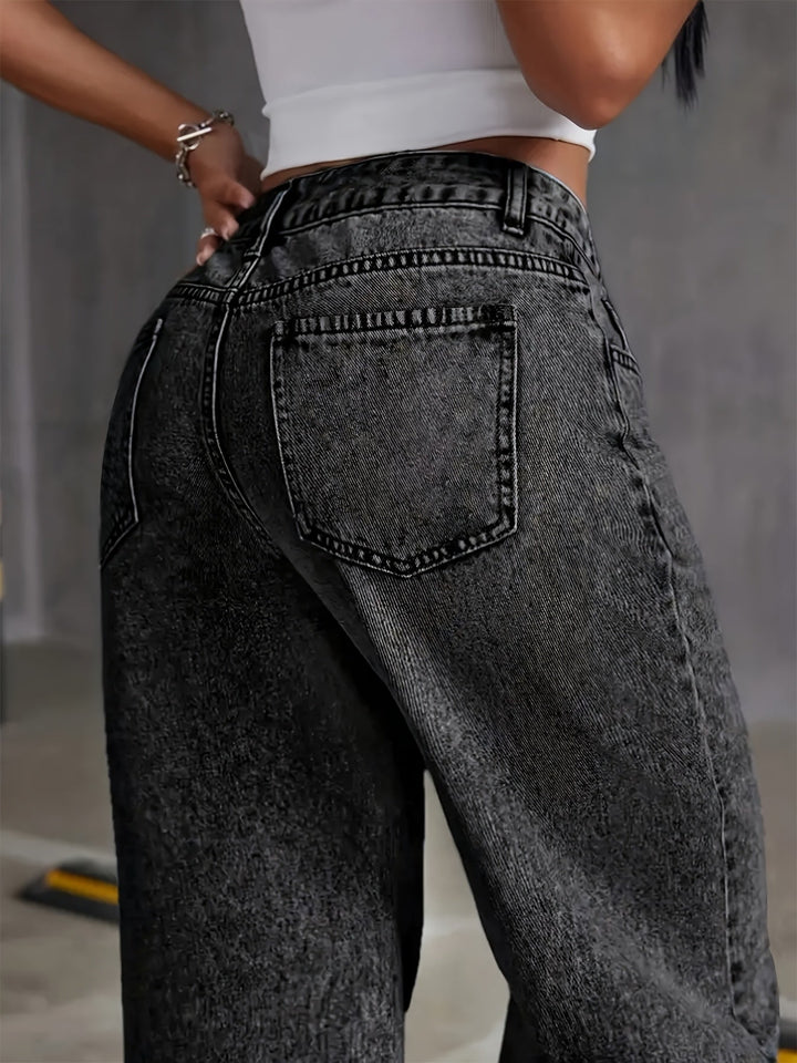 Women’s High-Waisted Wide-Leg Jeans Relaxed Fit 3