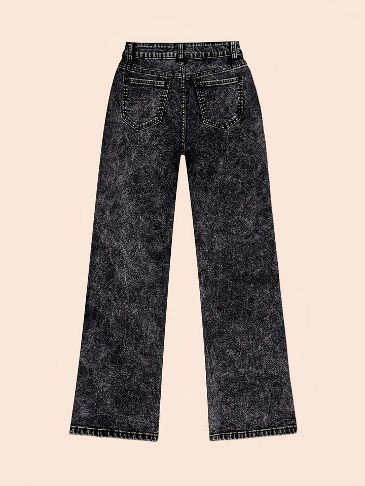 Women’s High-Waisted Wide-Leg Jeans Relaxed Fit 6