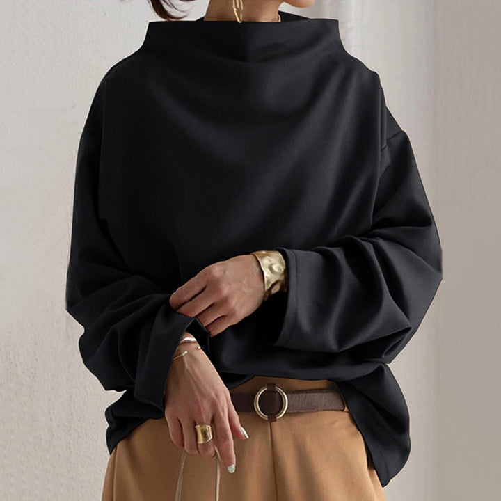 Women’s High Neck Top Effortless Elegance Style 0