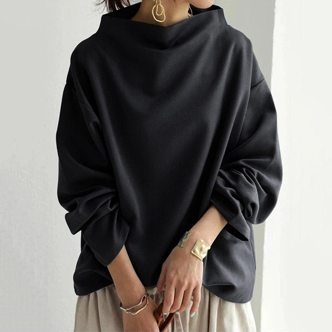 Women’s High Neck Top Effortless Elegance Style 1