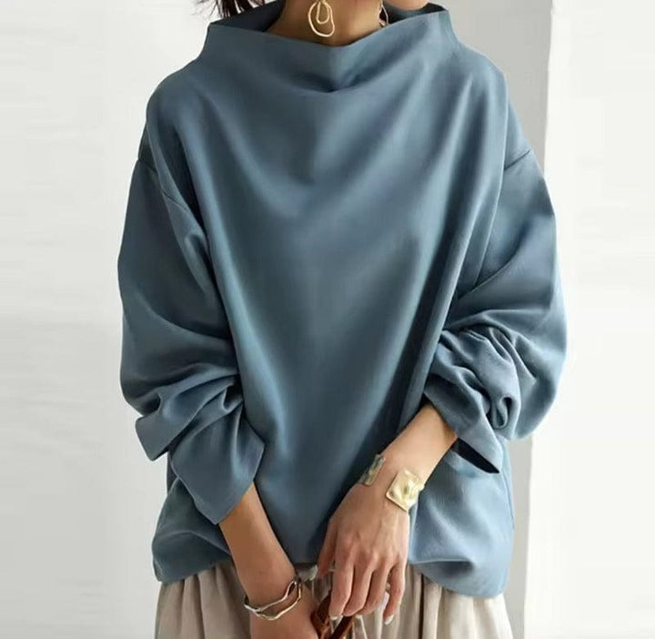 Women’s High Neck Top Effortless Elegance Style 2